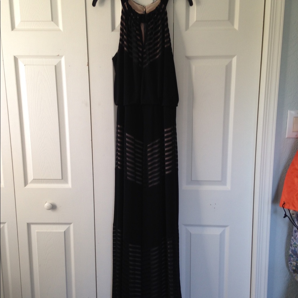 Floor length London Times dress.